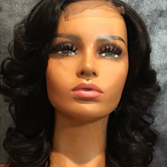 14” Peruvian Human Hair Lace Closure Wig main image 2